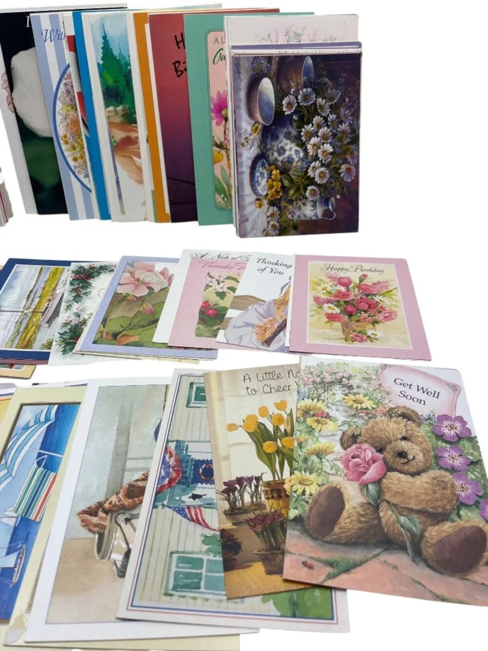 Assorted Greeting Cards Bundle For Various Occasions - Birthday Get Well Thank Y